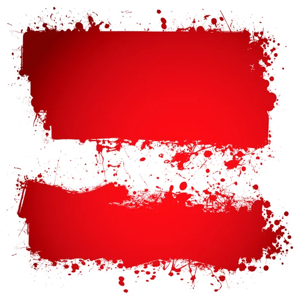 Blood red ink banner — Stock Vector