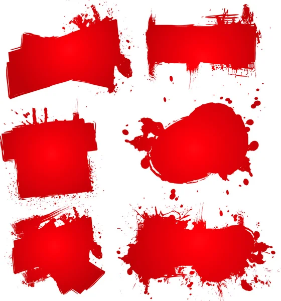 Erupção da tinta sanguínea —  Vetores de Stock