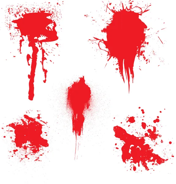 Bloed Dribbel — Stockvector