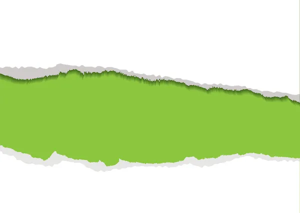 Grün zerrissenen Streifen Hintergrund — Stockvektor