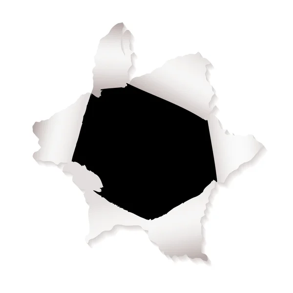 Le trou de papier explose — Image vectorielle