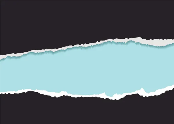 Blå sönderrivna strip bakgrund — Stock vektor