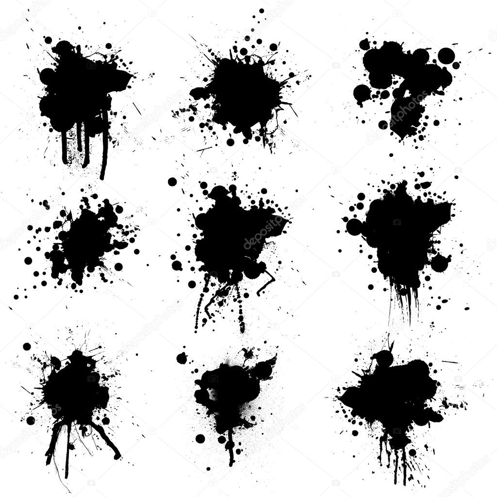 Collection ink splat