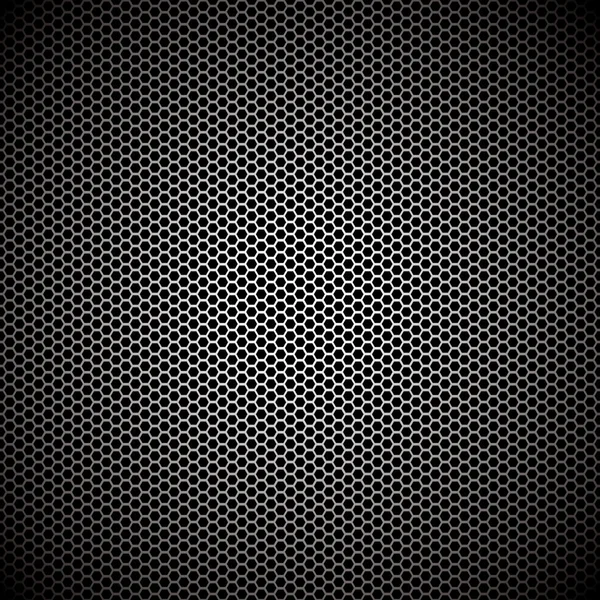 Hexagone fond métallique — Image vectorielle