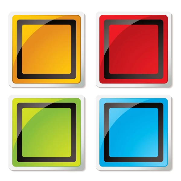 Modern négyzet alakú ikon — Stock Vector