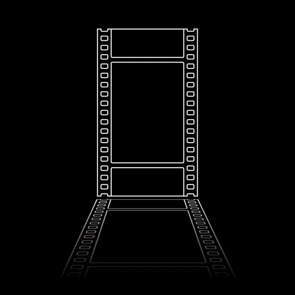 Illustration simple bobine de film — Image vectorielle