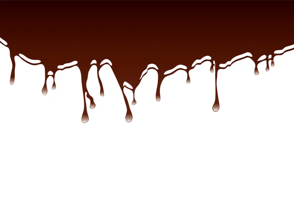 Chocolat fond dribble — Image vectorielle