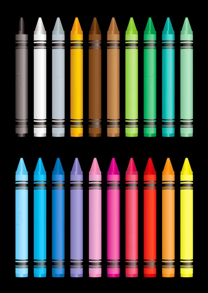 Colección de crayones — Foto de Stock