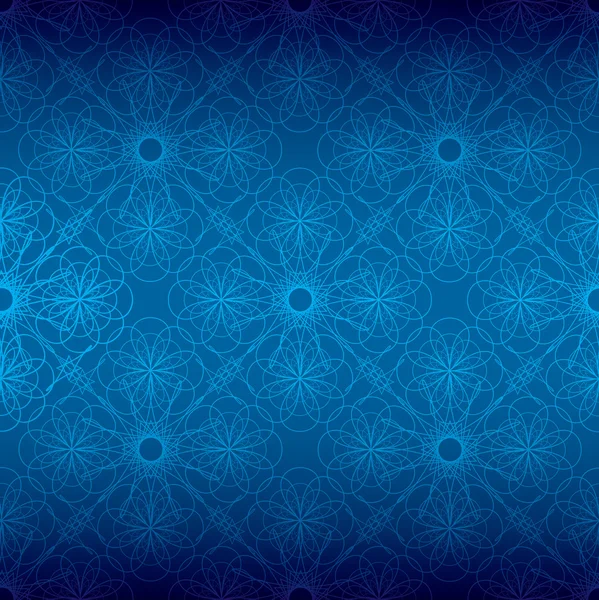 Blau blumige Spirale Hintergrund — Stockfoto