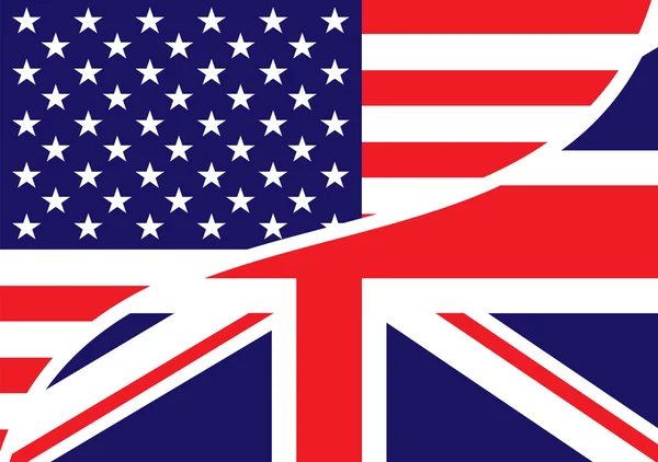 Usa british flag — Stock Photo, Image