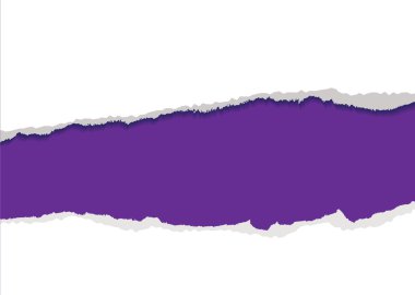 Purple torn strip background