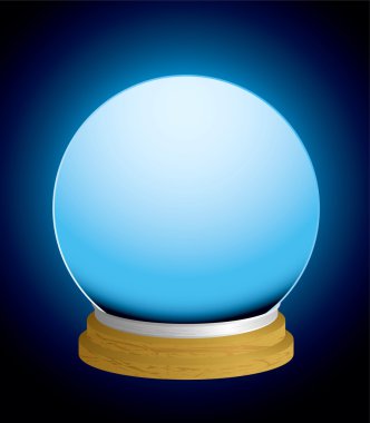 Fortune teller crystal ball clipart