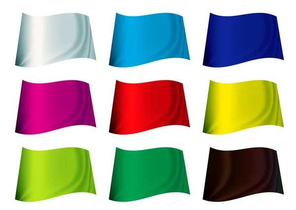 Bandera colorida — Vector de stock