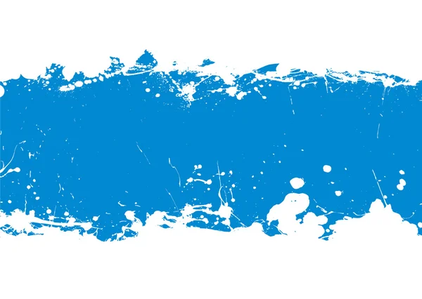 Blauwe inkt splat banner — Stockvector