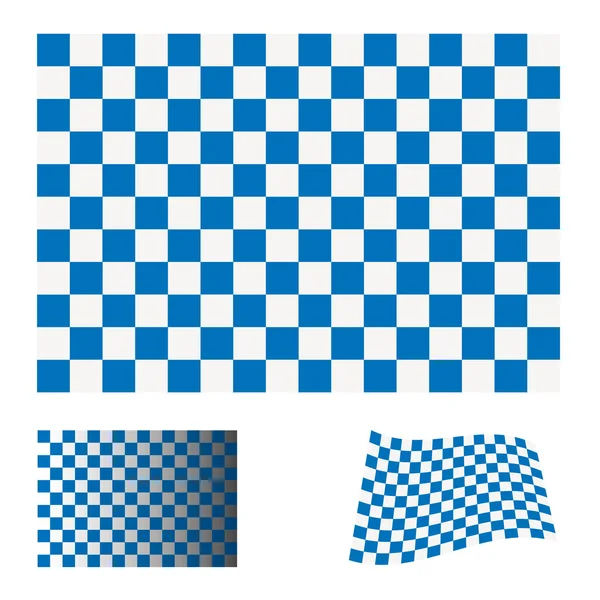 Checkered blue flag — Stock Vector