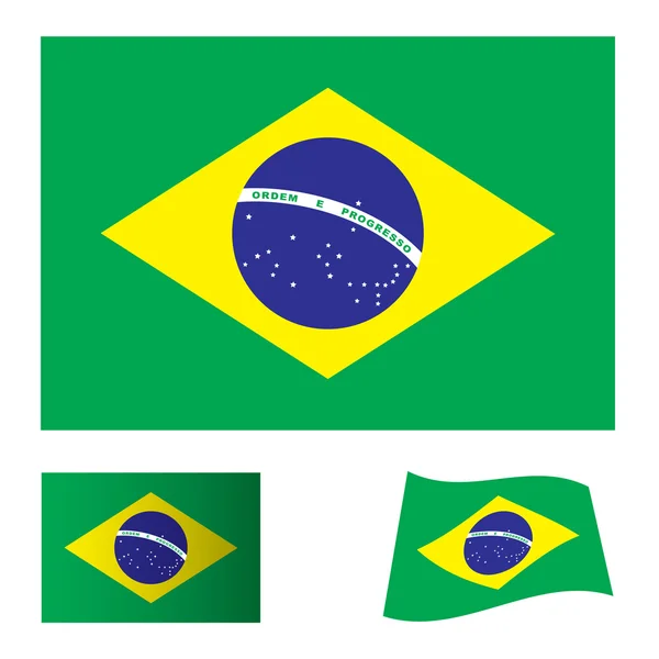 The Flying Flag of Brazil. World Champion Football Team, Brasil