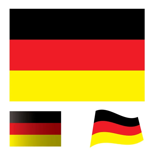 Conjunto de bandera alemana — Stockvector