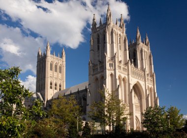 Side view of National Cathedral clipart