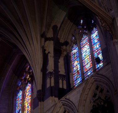 Gotik Katedrali düşen ışık