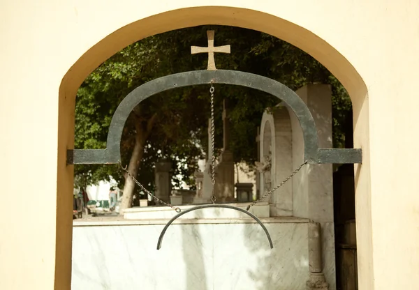 Símbolo en forma de campana en el área copta —  Fotos de Stock