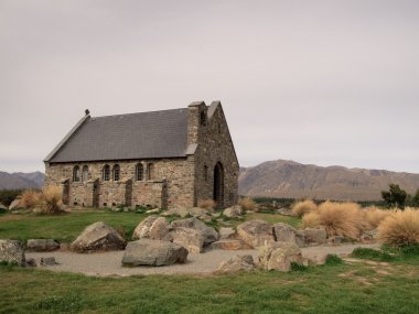 lake tekapo yanı sıra eski kilise