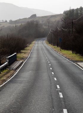 Tek anayol yol mesafe içine