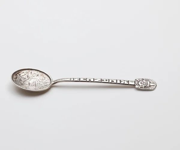 Antique sterling silver spoon — Stock Photo, Image