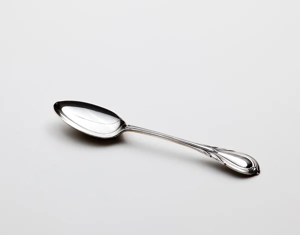 Antique sterling silver spoon — Stock Photo, Image