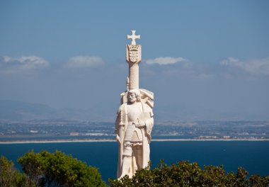 Cabrillo monument and San Diego clipart