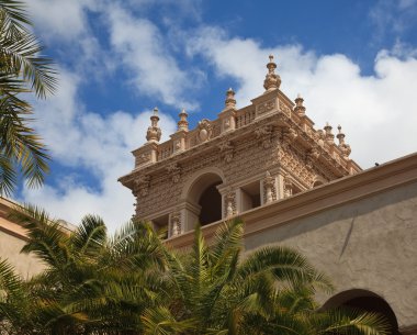 Ornate Tower from Alcazar Gardens clipart