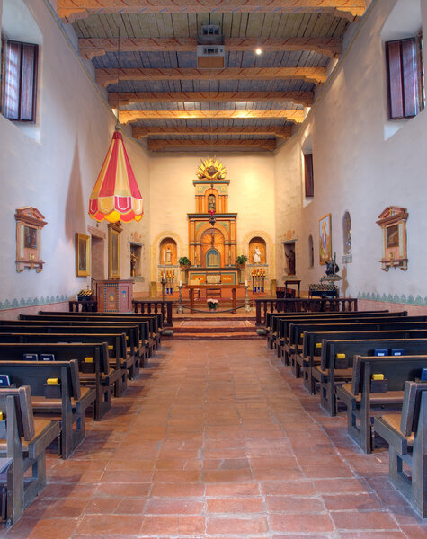 Interior of San Diego Mission