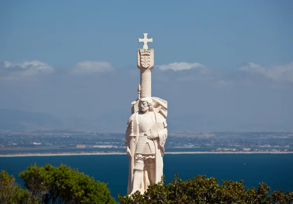 Cabrillo monument and San Diego — Stock Photo, Image