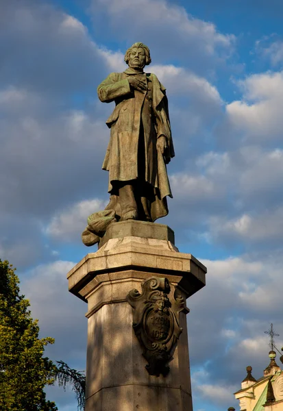 stock image Mickiewicz statue