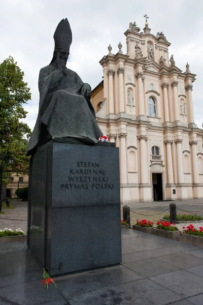 Statue de Wyszynski à Varsovie — Photo