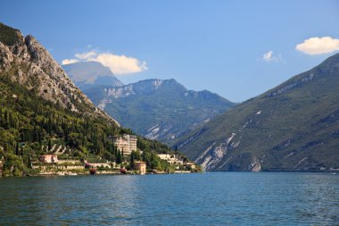 View up Lake Garda clipart