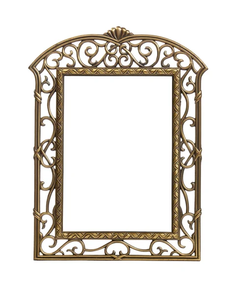 Simple cast metal picture frame — Stock Photo, Image
