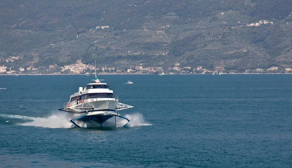 stock image Hydrafoil on Lake Garda