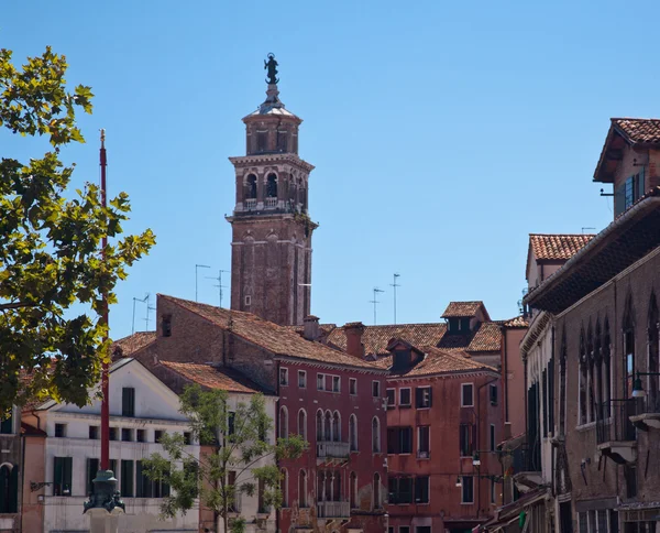 Vecchia piazza a Venezia — Foto Stock