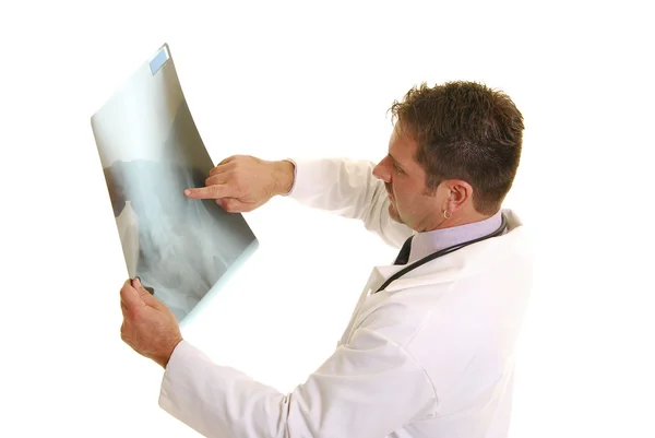 Doctor con rayos X — Foto de Stock