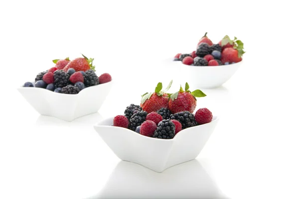 Berries in bowls — Stock Photo, Image