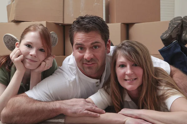 Family moving in — Stock Photo, Image