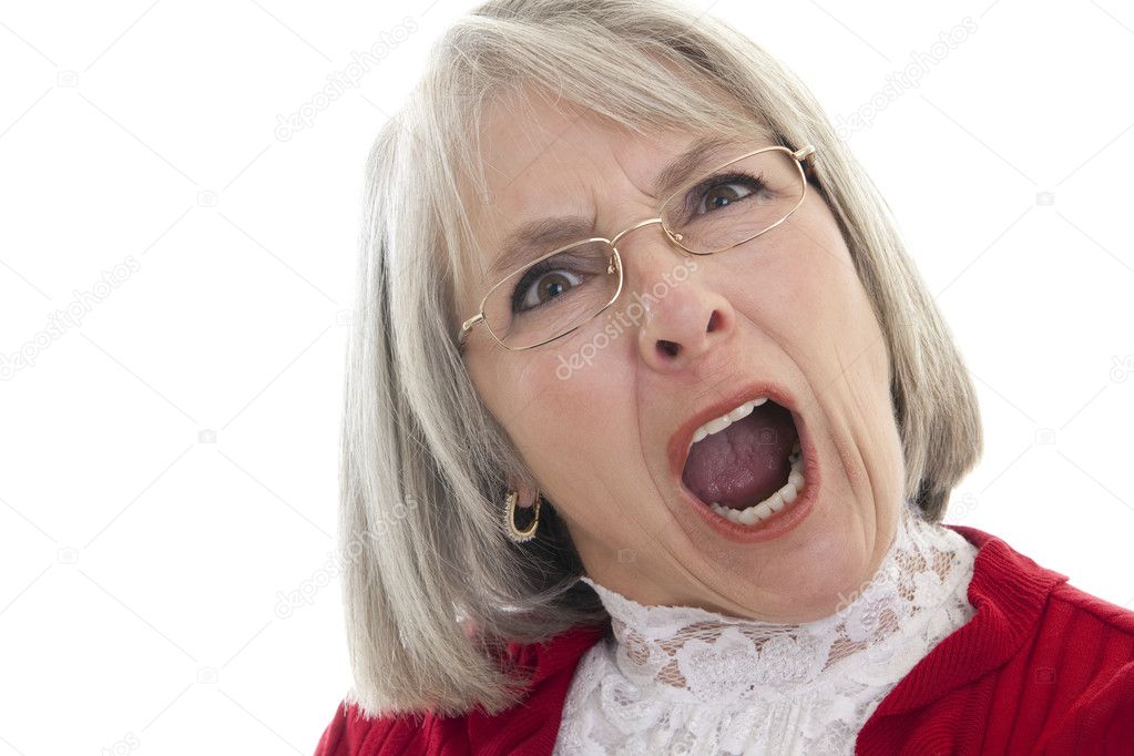 Mature Woman Yelling Stock Photo Elvinstar