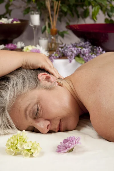 Getting a massage — Stock Photo, Image