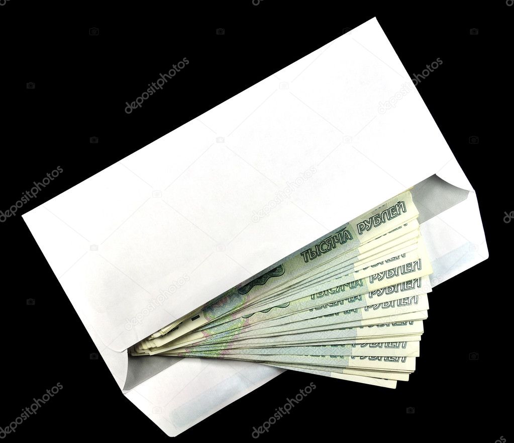 Envelope with the money