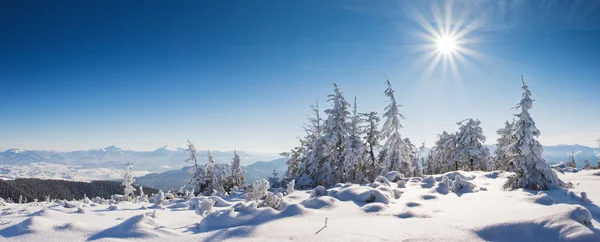 Inverno nas montanhas — Fotografia de Stock