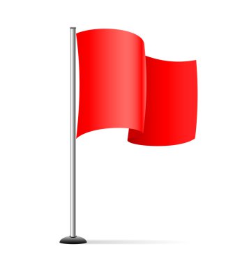 Red flag clipart