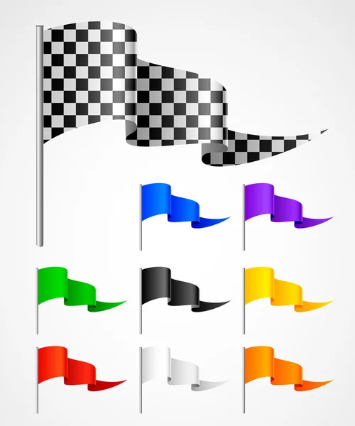 Sport-Dreiecksflagge — Stockvektor