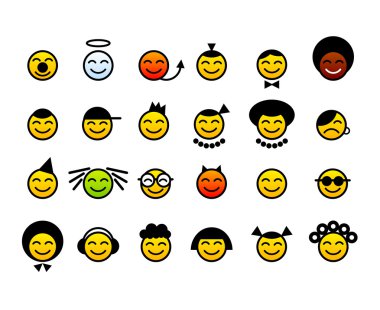 Happy smileys face clipart