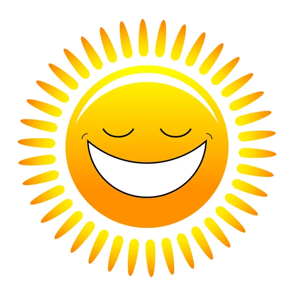 Mutlu güneş — Stok Vektör