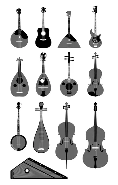 Instruments à cordes — Image vectorielle